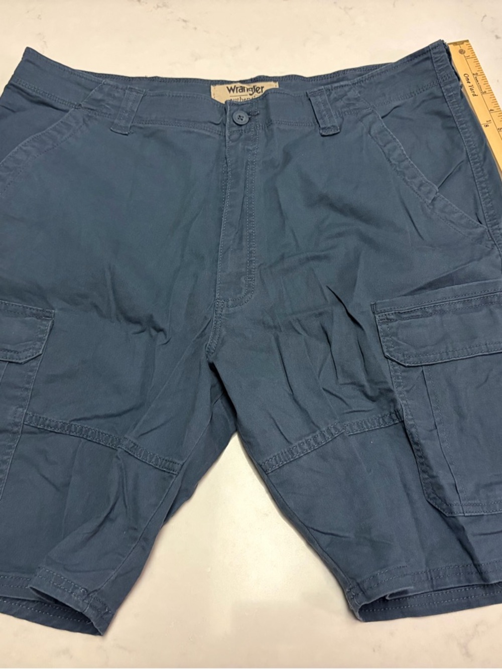 A-007 Wrangler Men's Slate Blue Cargo Shorts